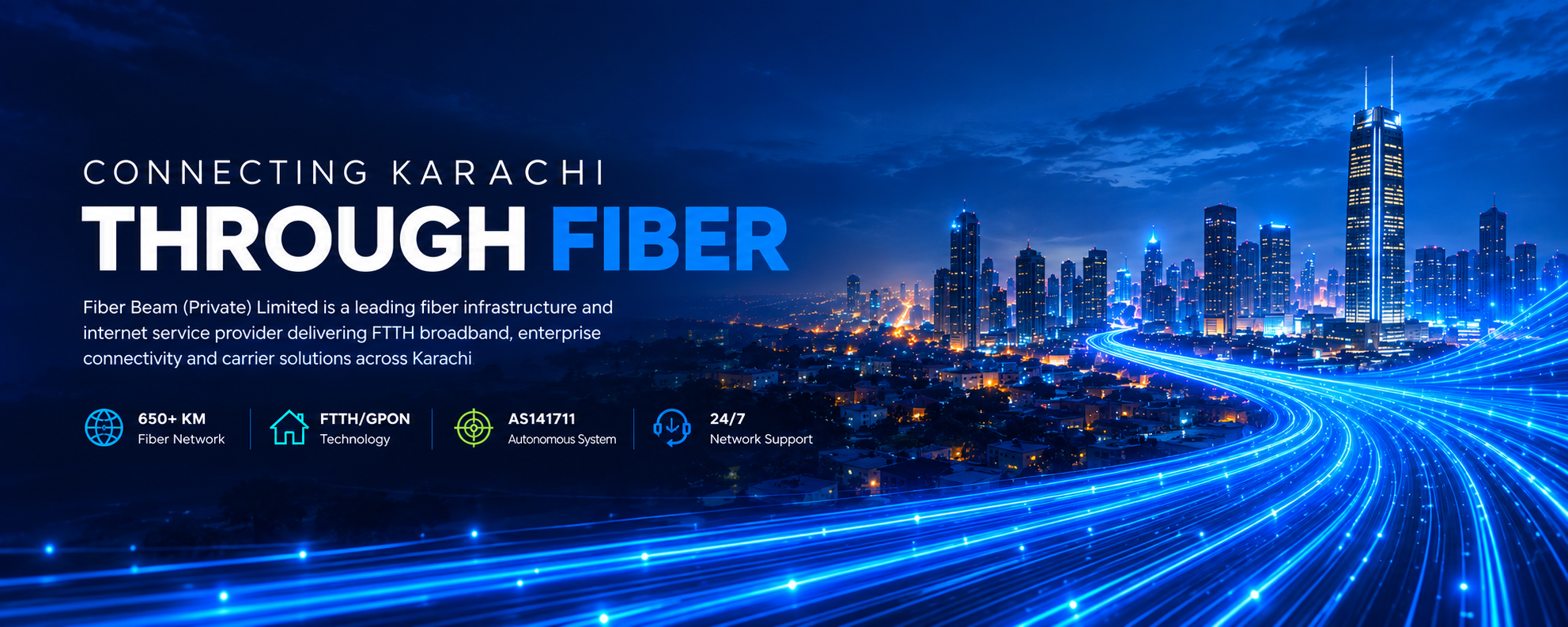 Connecting Karachi Through Fiber